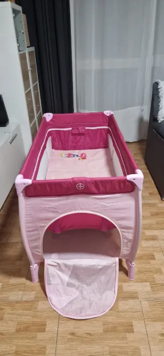 Cuna de viaje Asalvo Baby rosa