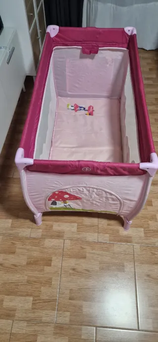 Cuna de viaje Asalvo Baby rosa