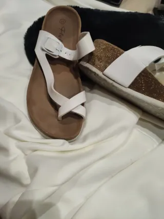 Sandalias blancas talla 37