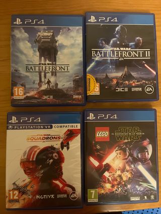 Lote 4 Videojuegos PS4 Star Wars