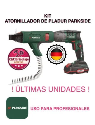 Atornillador Pladur Parkside Kit completo