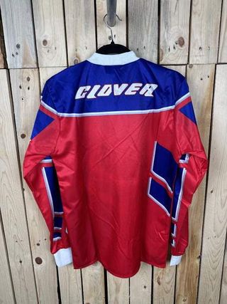 Camiseta T-M De Moto Clover Rojo/Azul