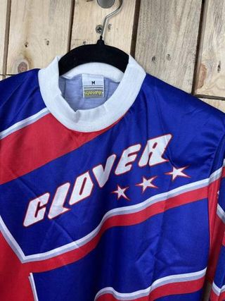 Camiseta T-M De Moto Clover Rojo/Azul