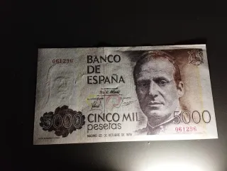 Billete 5000 pesetas 1979