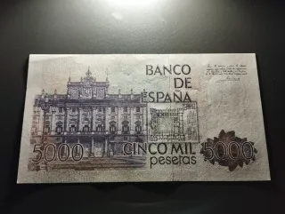 Billete 5000 pesetas 1979