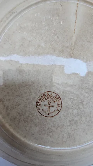 2 Platos Cartuja-Pickman Antiguos