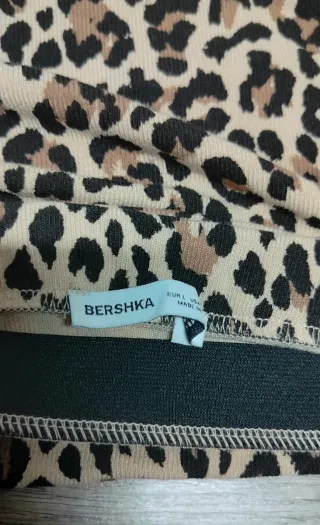 Top corto maniche lunghe stampa animalier