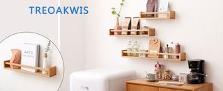 Juego 3 Estanterías Roble Macizo 60cm