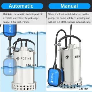 Pompa sommergibile FOTING 3821GPH LE007 HE017