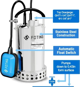 Pompa sommergibile FOTING 3821GPH LE007 HE017