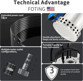 Pompa sommergibile FOTING 3821GPH LE007 HE017