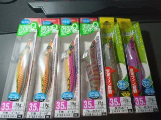 Lote 6 pajaritas pesca calamar DUEL y Pata Pata Q