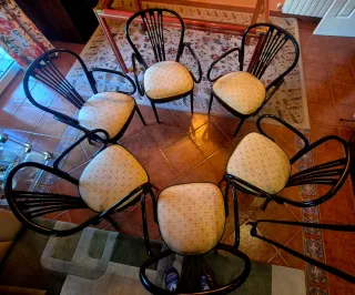 6 Sillas Thonet Auténticas Tapizadas