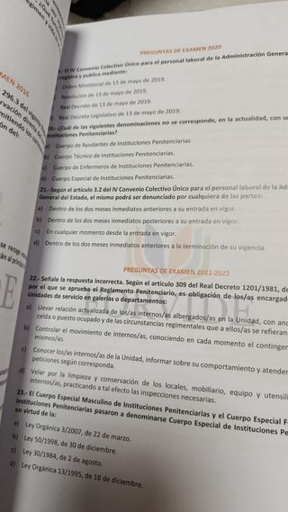 Libros ayudantes de prisiones Forvide