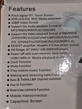 reproductor multimedia para coche, modelo 9010A