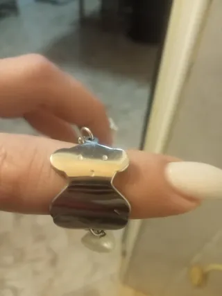 Anillo Tous Perla Plata