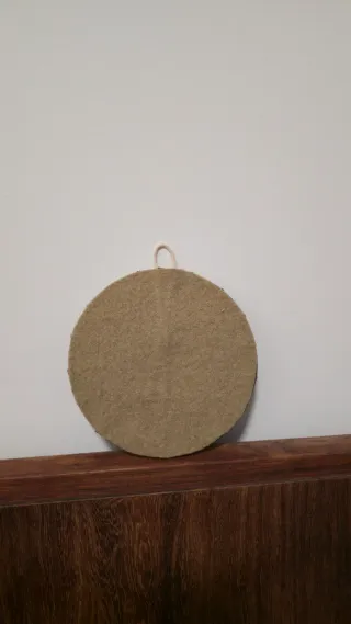 Decoração de parede bordada