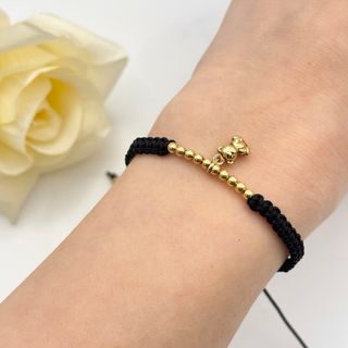Pulsera macrame de oro 18kt