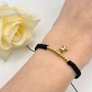 Pulsera macrame de oro 18kt