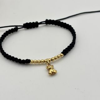 Pulsera macrame de oro 18kt