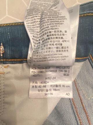 Pantalón Levi's Azul Talla W32 L34