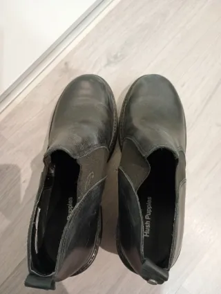 Botas Chelsea tacón alto negras