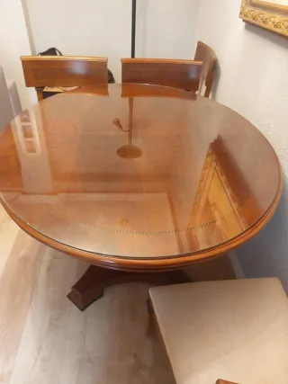 Mesa comedor extensible madera maciza