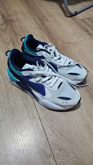 Zapatillas Puma RS-X Azul y Blanco