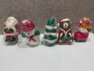 Set 5 Candele Natalizie