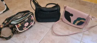 bolsos: negro, rosa y estampado búhos