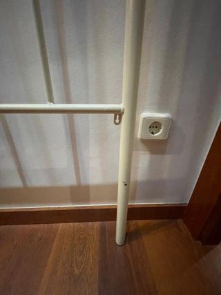 Cabezal metálico cama 90cm beige (2 piezas)