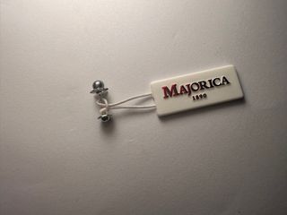 Pendiente Majorica perla y plata