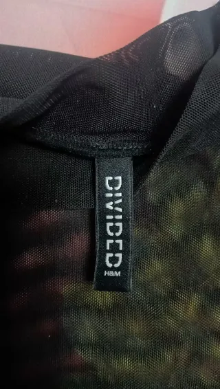 Camiseta negra transparente manga larga