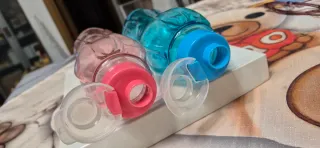 Set 2 Bottiglie Acqua Rosa e Blu