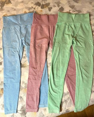 3 Leggings/mallas Deportivas Talla S