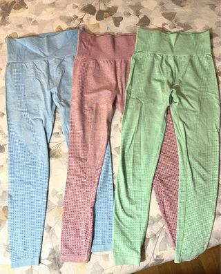 3 Leggings/mallas Deportivas Talla S