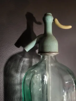 Sifón antiguo Benicarló cabeza plomo