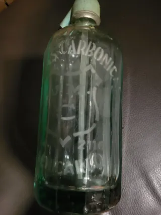 Sifón antiguo Benicarló cabeza plomo