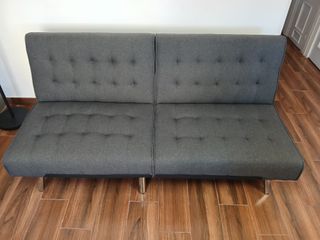 Sofá Cama Gris Pequeño - Como Nuevo