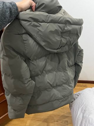 Plumas Zara verde mujer