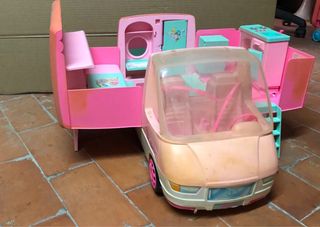 Caravana Barbie Rosa y Blanca