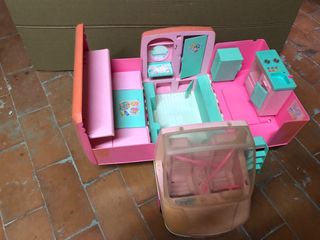 Caravana Barbie Rosa y Blanca