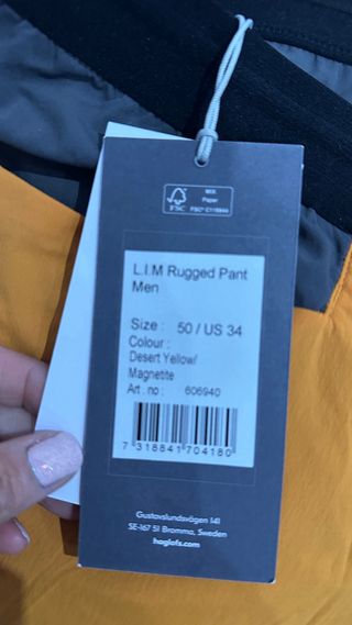 Pantalones Trekking Haglöfs Naranja y Gris