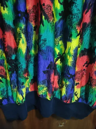 Blusa Seda Multicolor Talla M