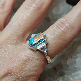 Anillo Plata 925 Turquesa Ostra