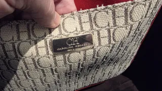 Bolso Tote CH Original Beige y Rojo