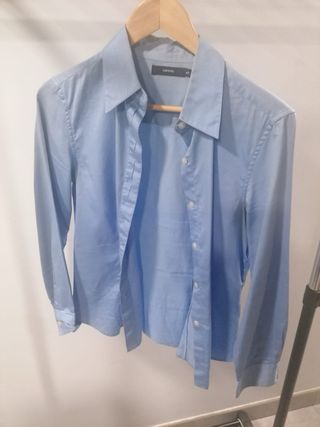 Camisa Cortefiel manga larga azul