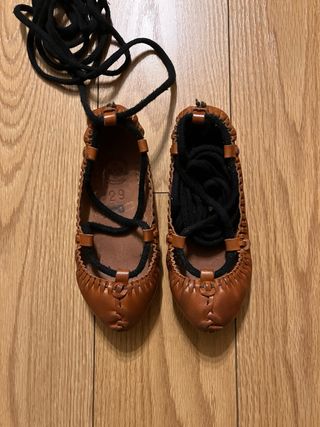 Abarcas de cuero talla 29