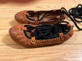 Abarcas de cuero talla 29