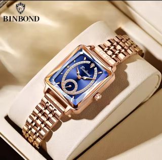Reloj BINBOND Mujer Azul y Dorado